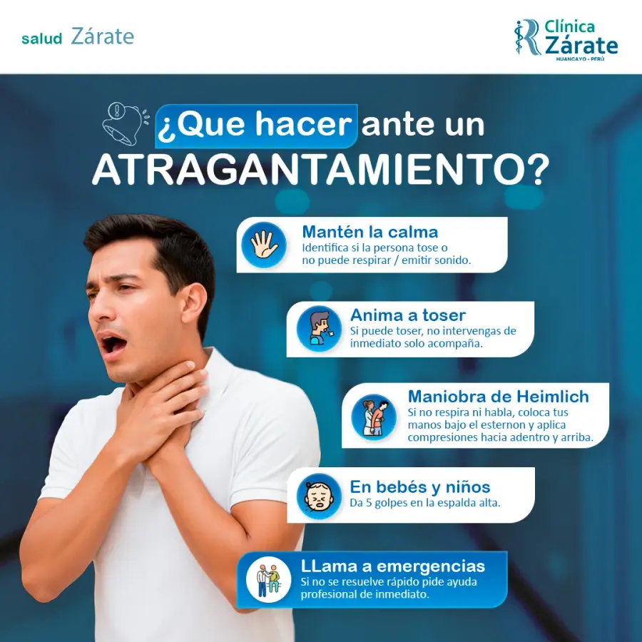 Clínica Zárate: Qué hacer ante un atragantamiento